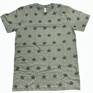 Code Five Men's Five Star Tee Shirt Top Military Green Size Medium Short Sleeve